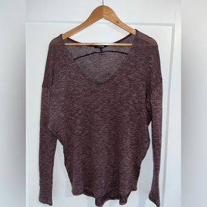 Fashion Nova Dusty Mauve Colored Sweater - Small